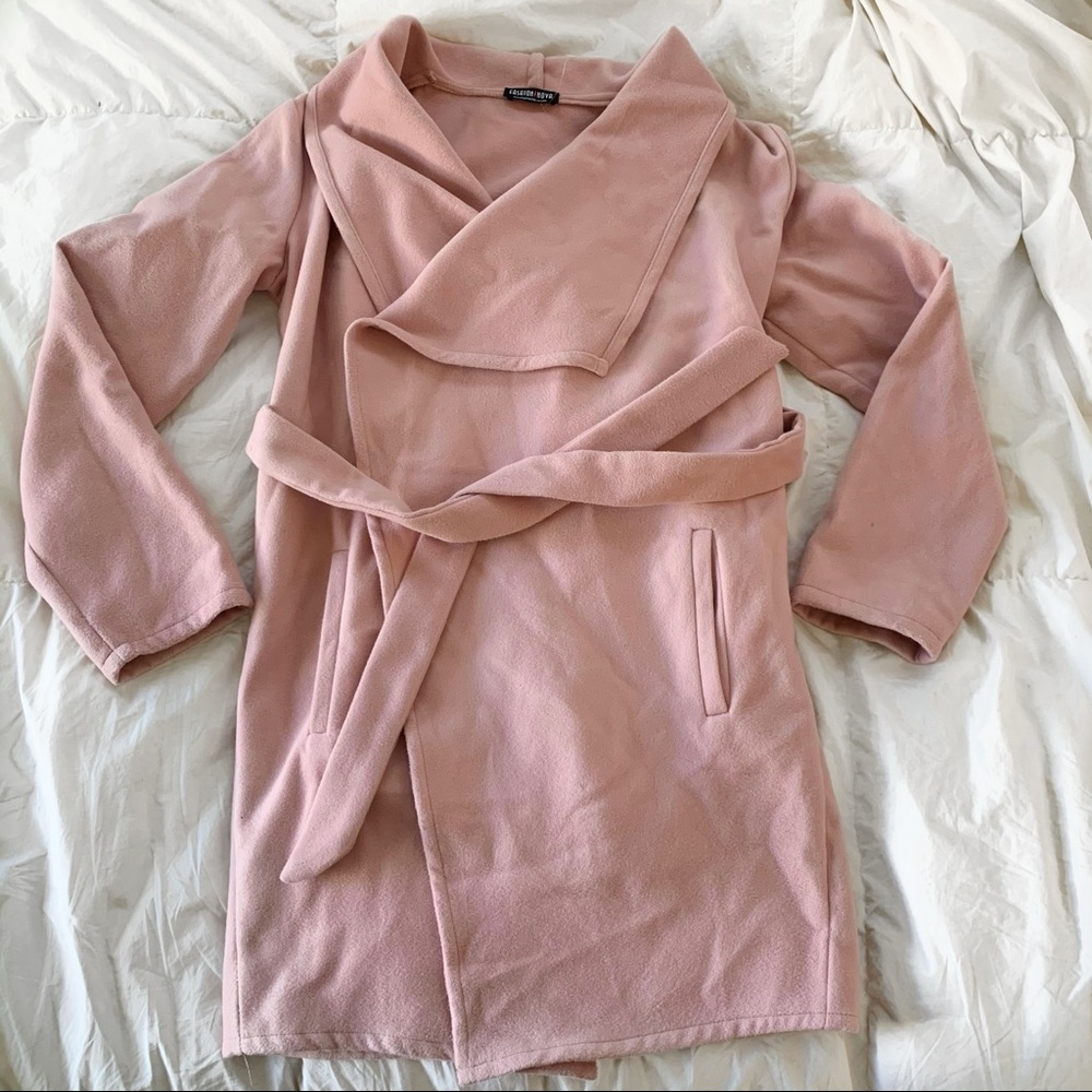 Pink coat!